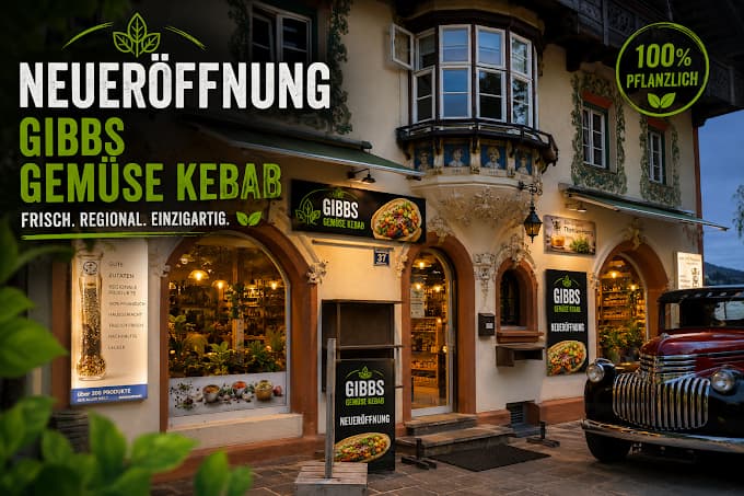 Gibbs Gemüsekebab Eröffnungsvisual mit Außenansicht